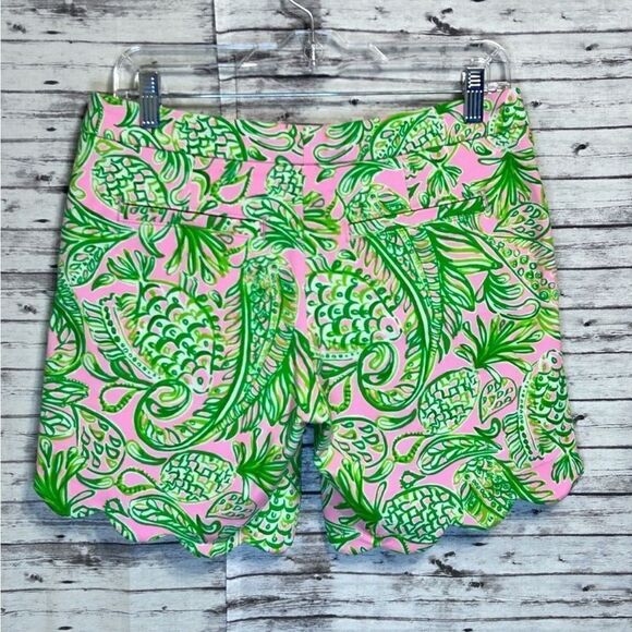 Lilly Pulitzer Darci Knit Shorts Fins and Flippers - Picture 2 of 11